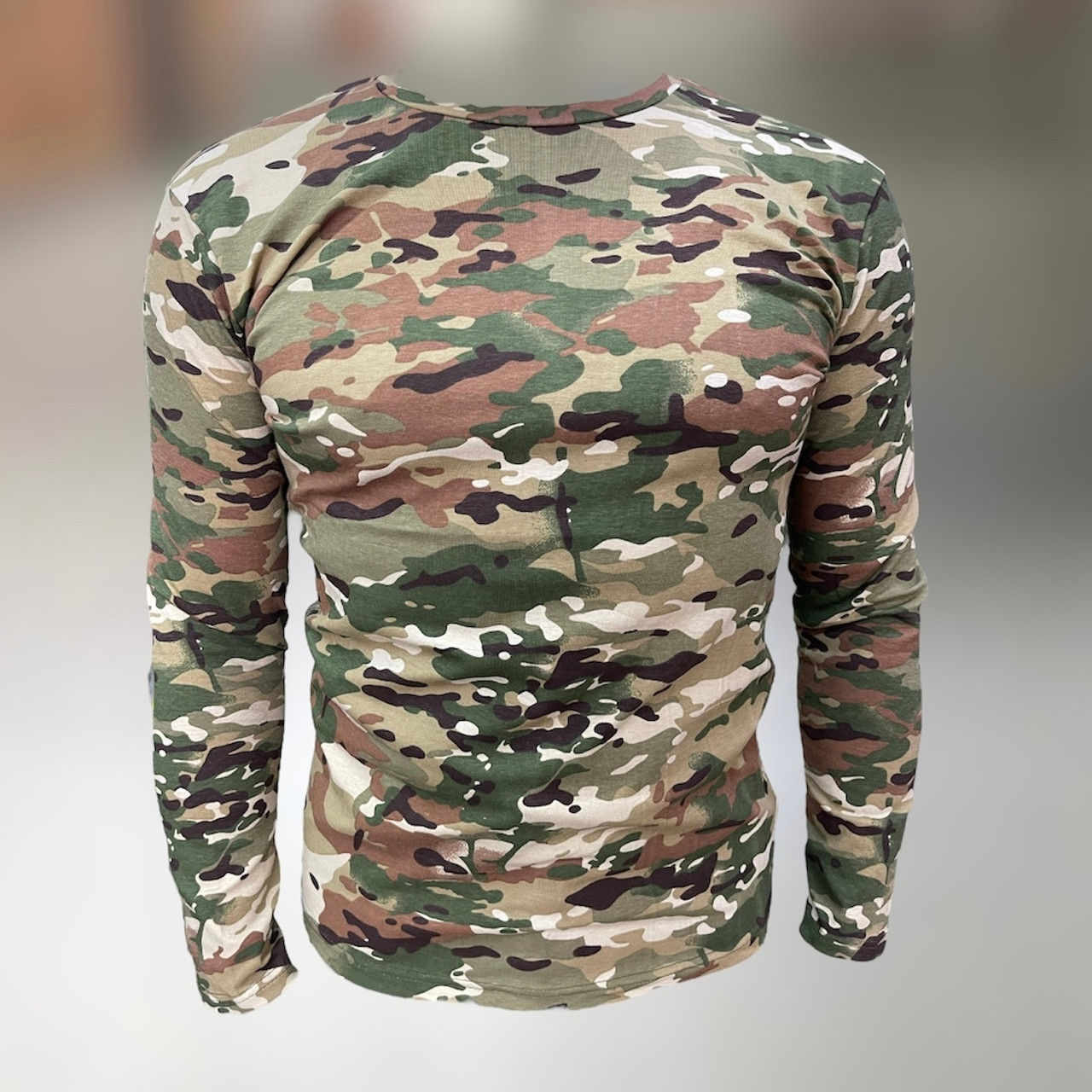 Футболка тактическая с длинным рукавом, хлопок, Мультикам, размер XL, футболка армейская с длинным рукавом