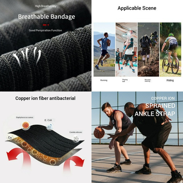 Універсальний ортез Antibacterial fiber 1м Naturehike NH20HJ006 Black фото 2