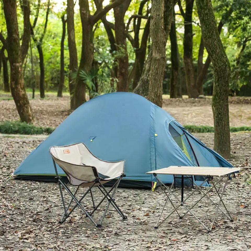 Крісло складане Naturehike NH20JJ022 600D Oxford Cotton / сталь, чорний фото 5