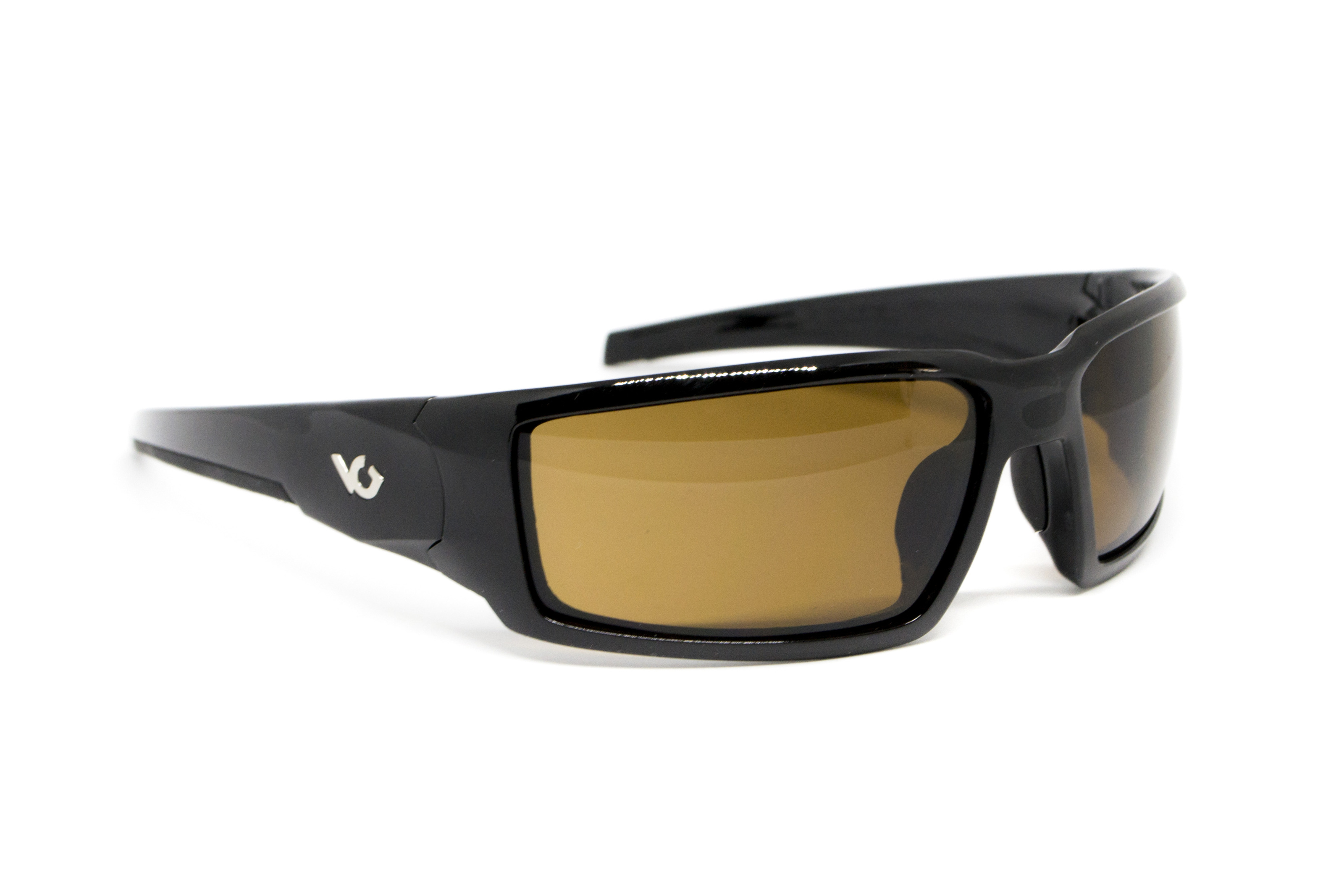 Очки защитные Venture Gear Pagosa (bronze) Anti-Fog, коричневые в чёрной оправе фото 2