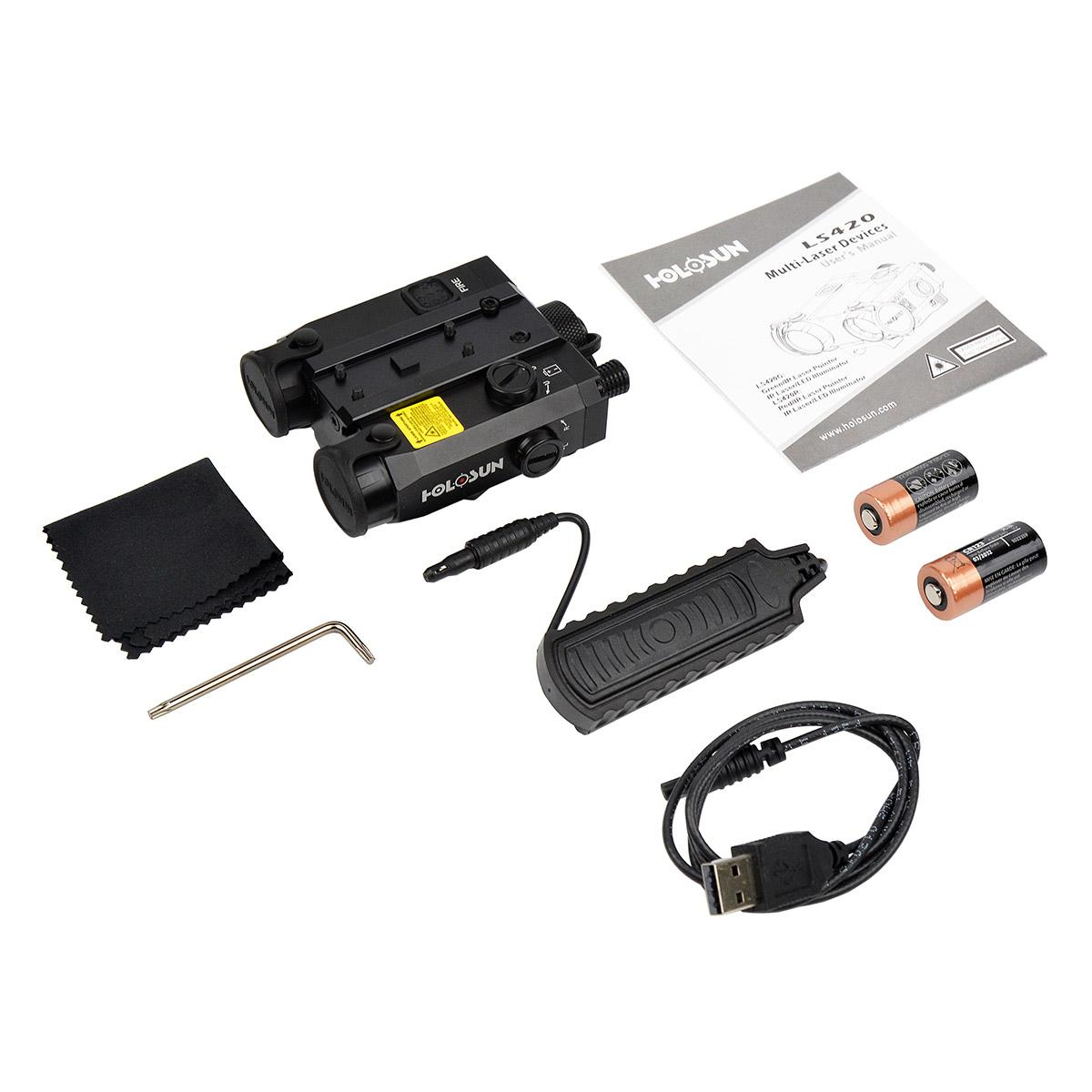 Тактичний блок HOLOSUN LS420-GR (LS420G) Green & IR / White & IR illuminator фото 6