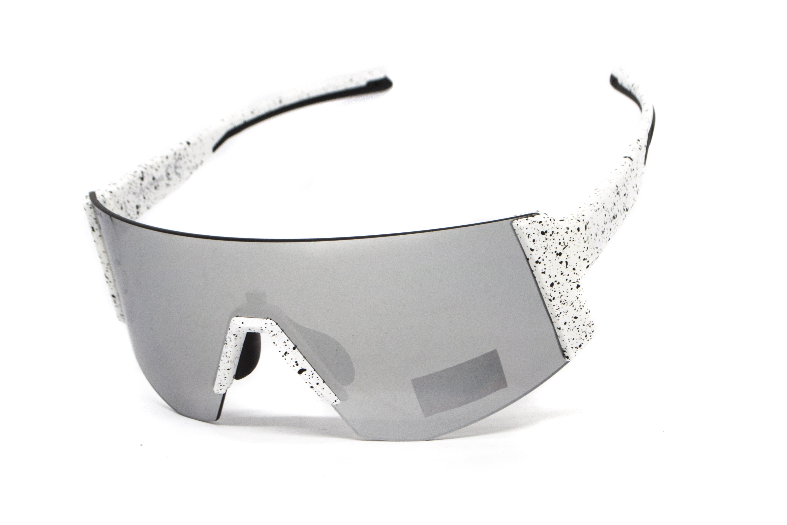 Очки защитные открытые Global Vision Astro+RX White (G-Tech™ silver), зеркальные серые в белой оправе с диоптрической вставкой в комплекте фото 7