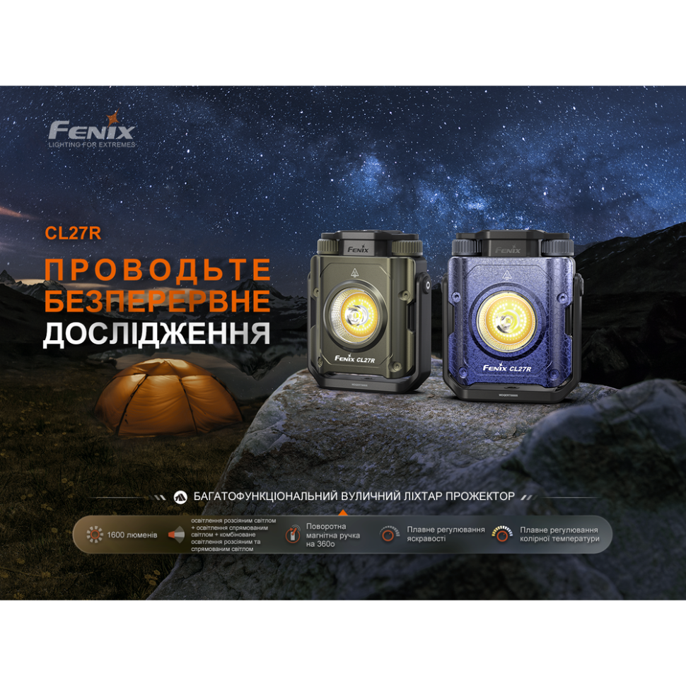 Ліхтар прожектор Fenix CL27R темно-блакитний фото 5