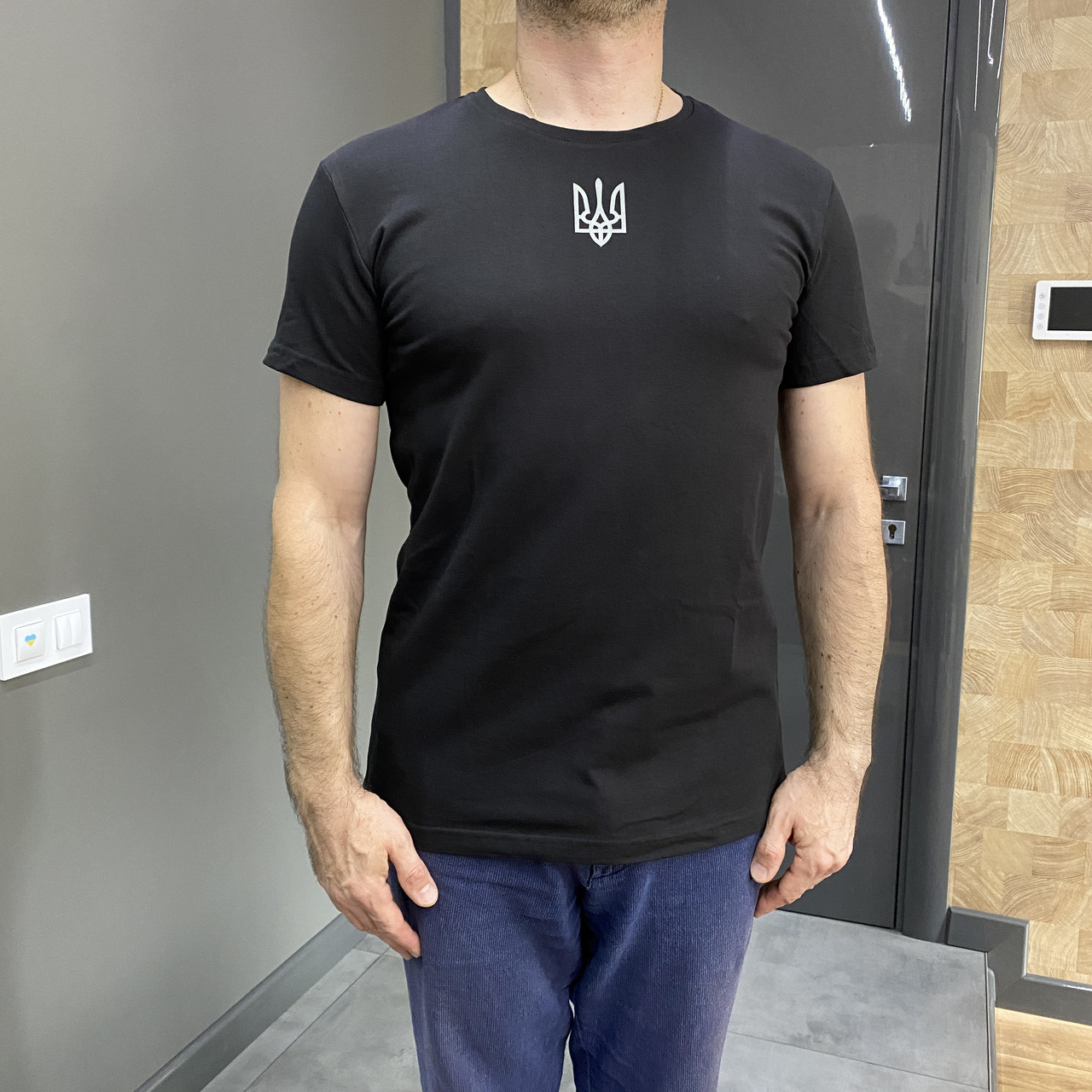 100% с продажи на ЗСУ! Футболка черная с принтом 