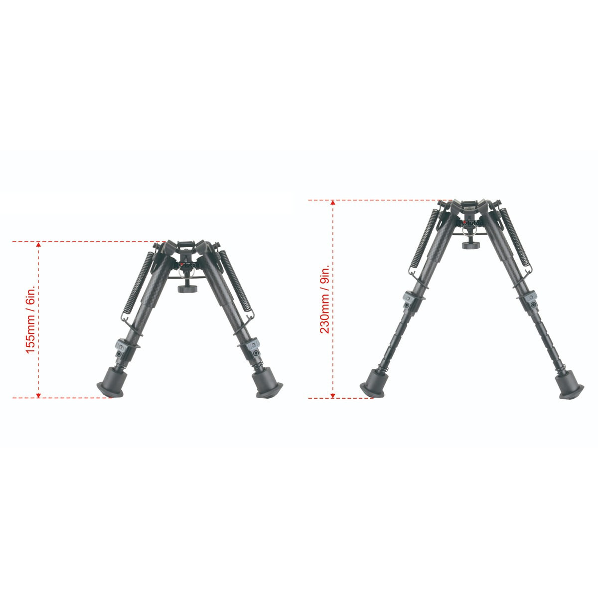 Векторні сошки Vector Optics RSCFP-06, діапазон довжини від 15.2 см до 22.9 см, з пружинами 5003354 фото 4