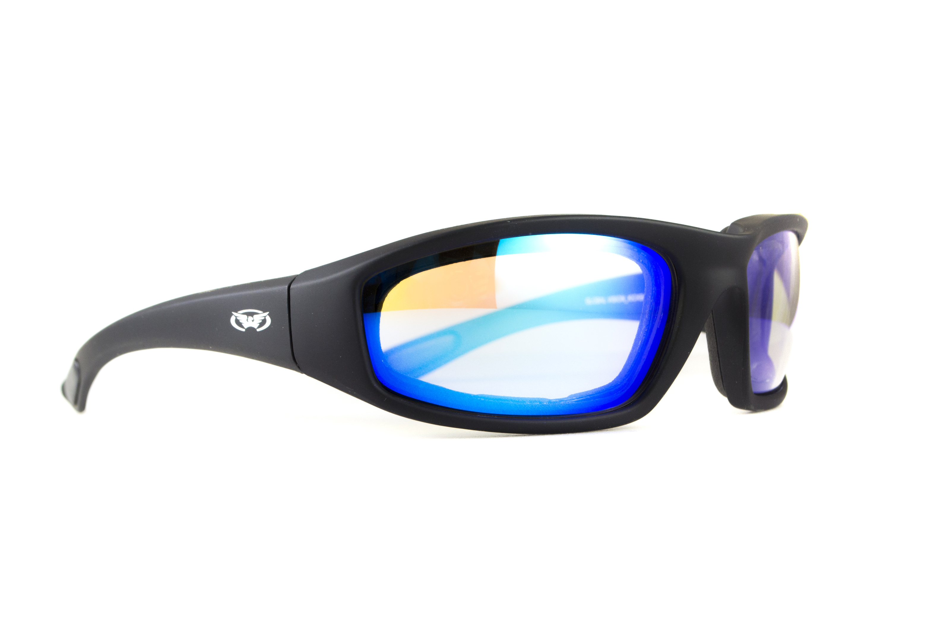 Очки защитные фотохромные Global Vision KickBack Photochromic (G-Tech™ blue) Anti-Fog, фотохромные синие зеркальные фото 2