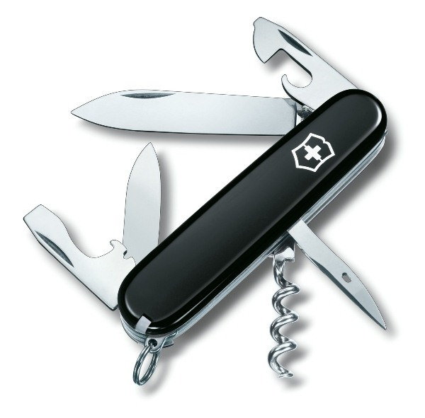 Швейцарский нож складной Victorinox Swiss Army Spartan (мультитул), черный