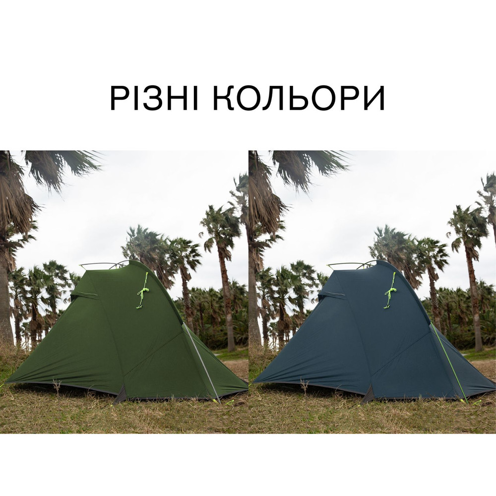 Намет двомісний Naturehike Tagar NH17T180-J, темний зелений фото 10