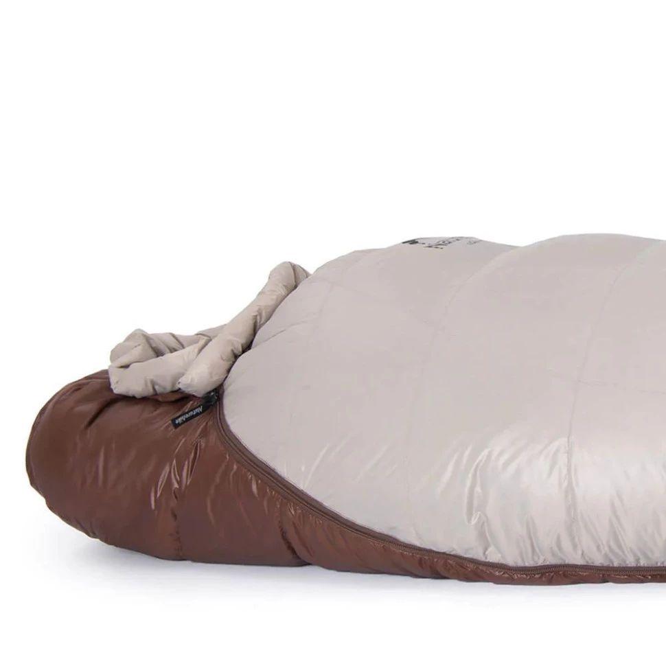 Спальник з натуральним пухом Naturehike Snowbird NH20YD001, p-р M, коричневий 510 г фото 4