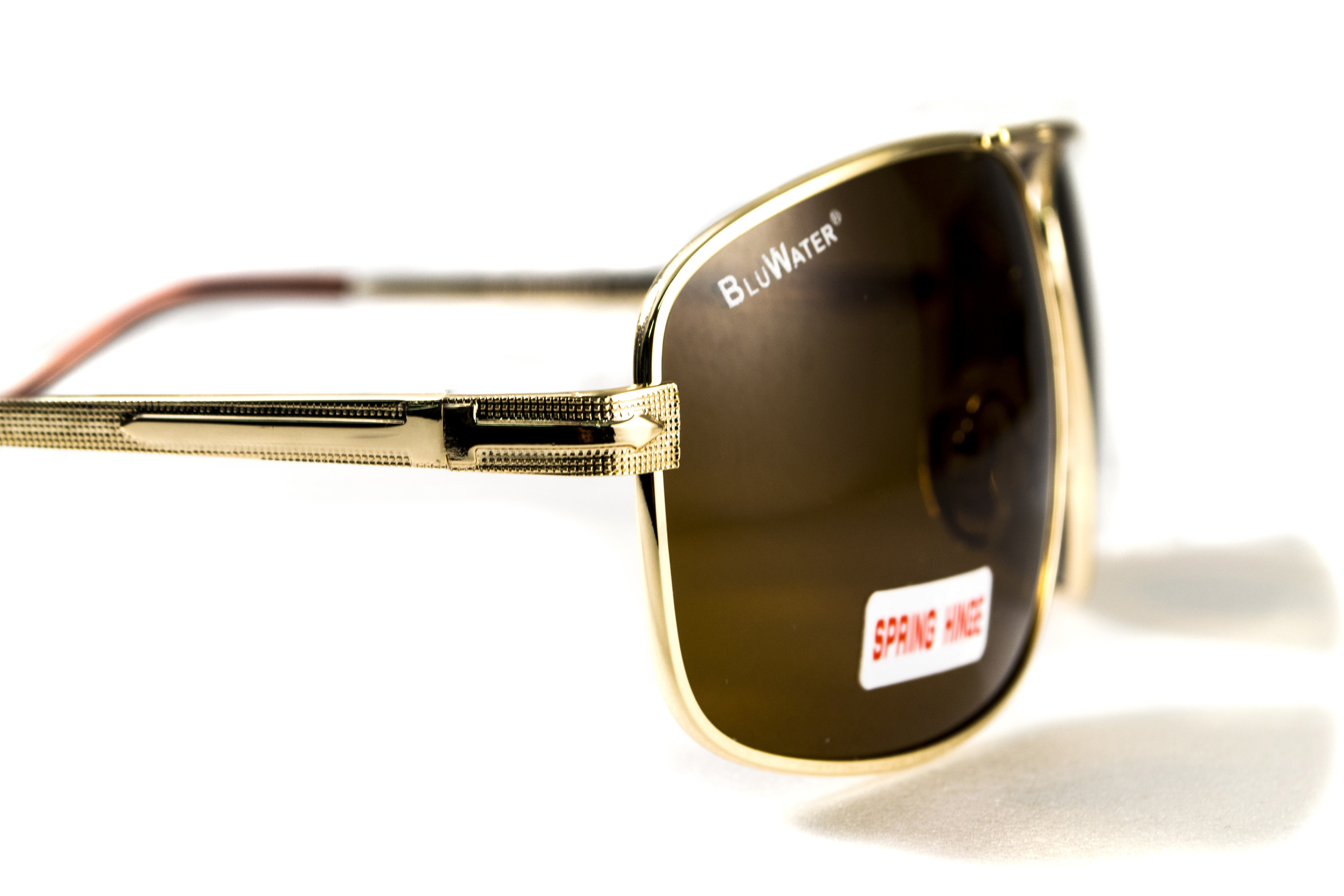 Очки поляризационные BluWater Navigator-2 Polarized (brown) коричневые фото 7