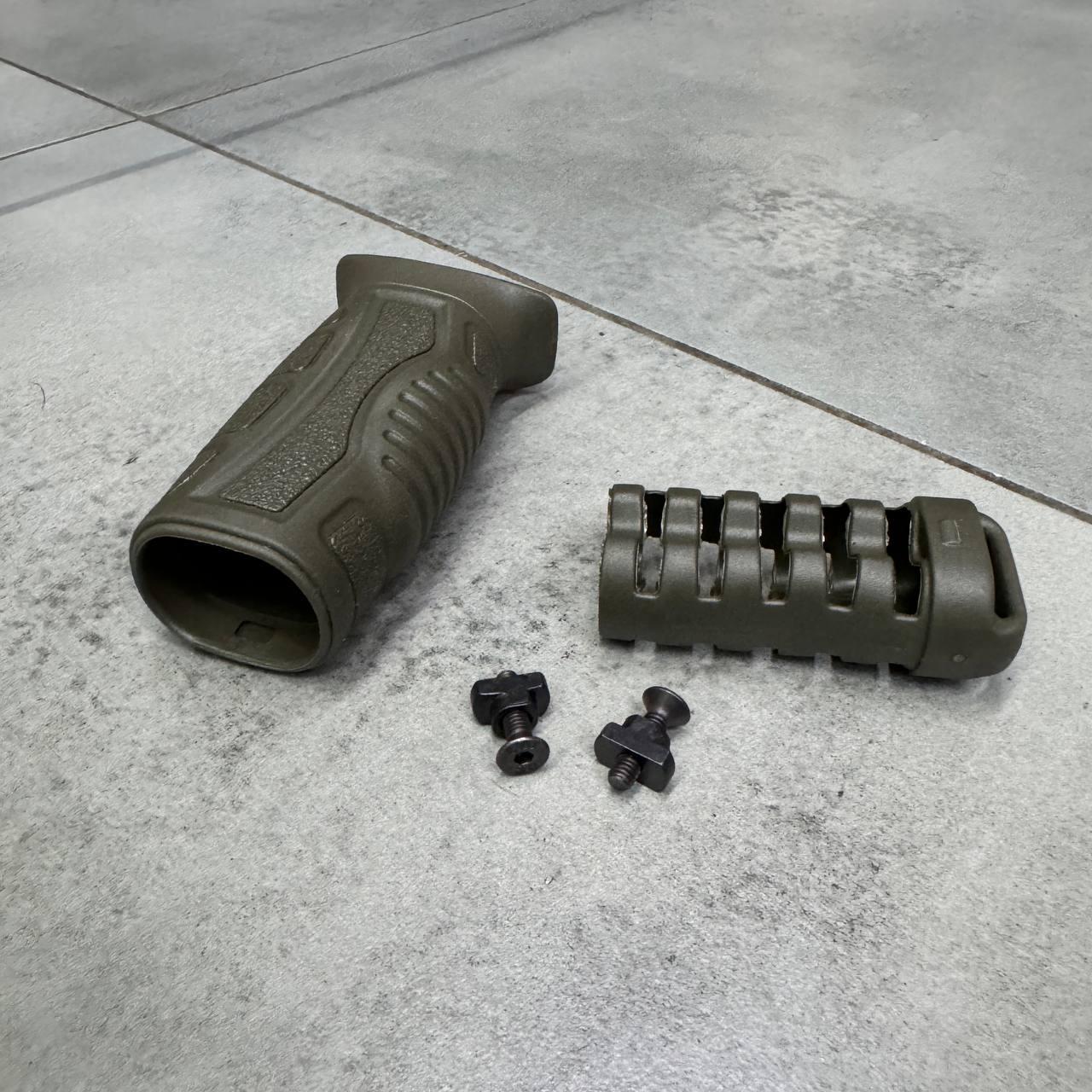Рукоятка переноса огня DLG Tactical (DLG-165), на M-LOK, цвет Олива, прорезиненная, с отсеком для хранения фото 5