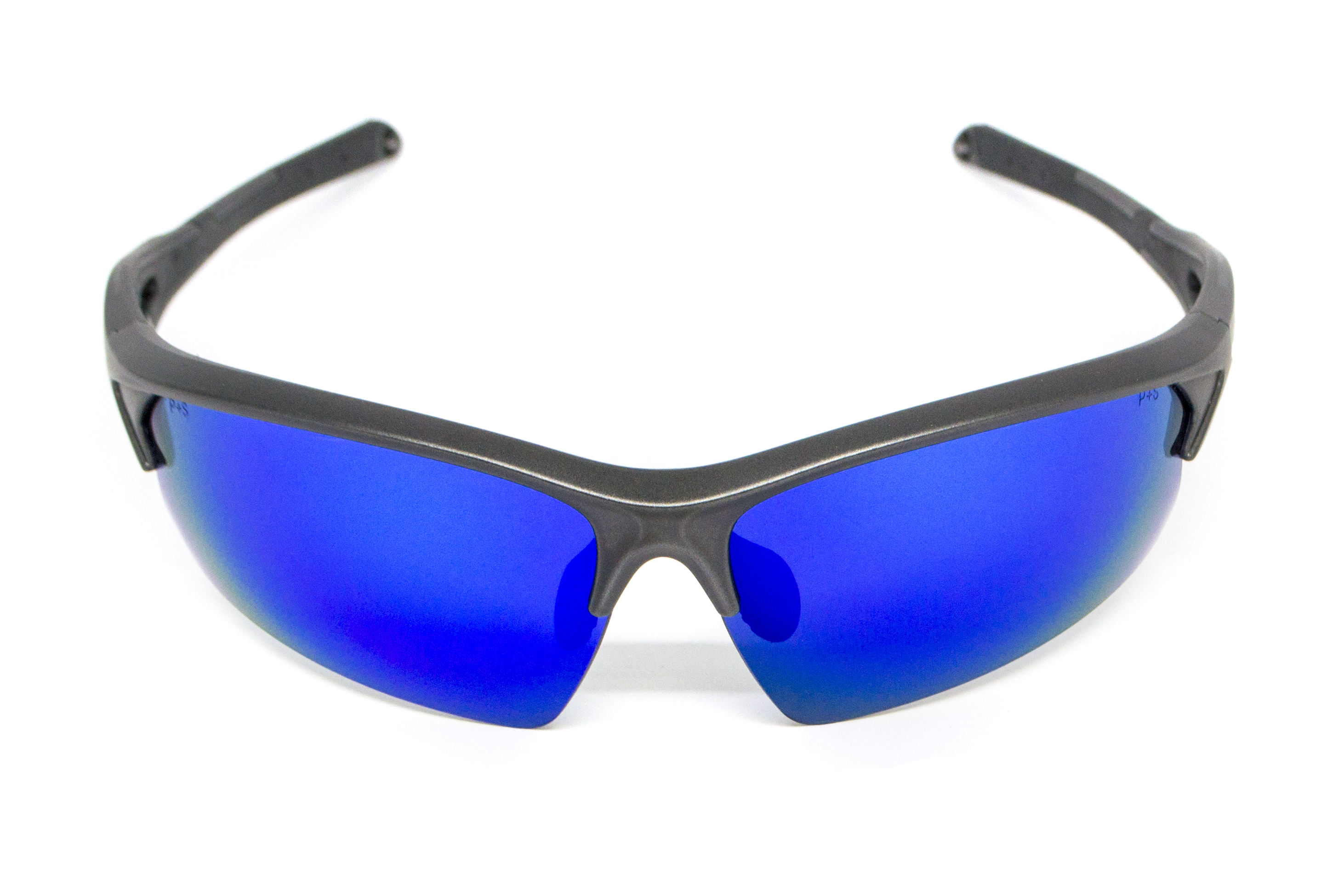 Очки защитные открытые Venture Gear MontEagle GunMetal (ice blue mirror) Anti-Fog, синие зеркальные фото 3