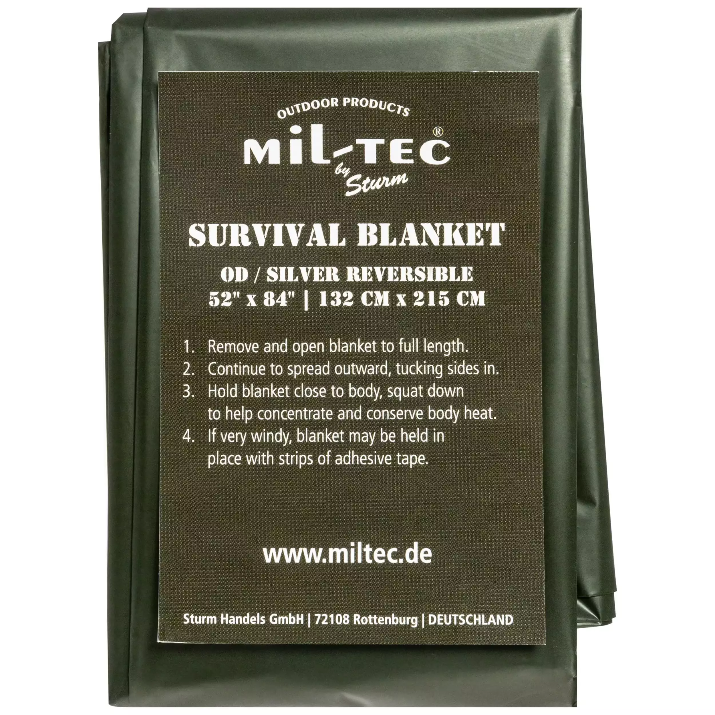 Рятувальна термоковдра Mil-Tec Survival Blanket