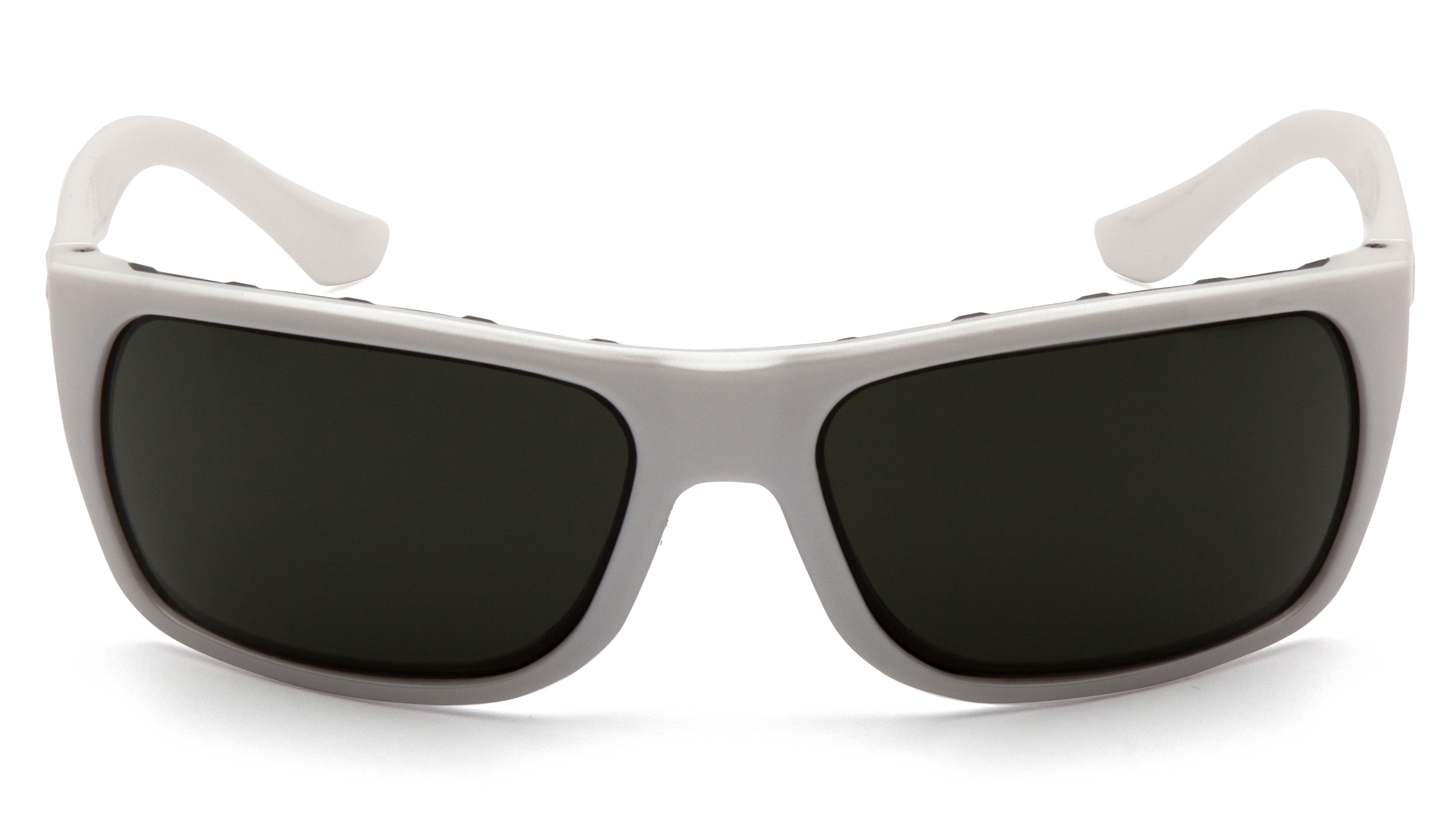 Очки защитные открытые Venture Gear Vallejo White (forest gray) Anti-Fog, серо-зеленые в белой оправе фото 2