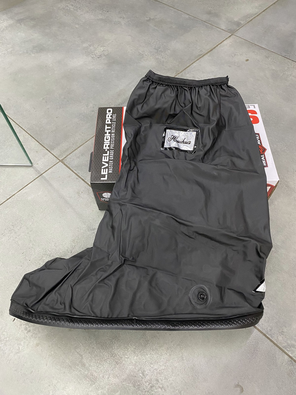 Бахилы на берцы тактические высокие Yakeda р. XL (41-43), Черные, водостойкие бахилы на берцы армейские фото 7