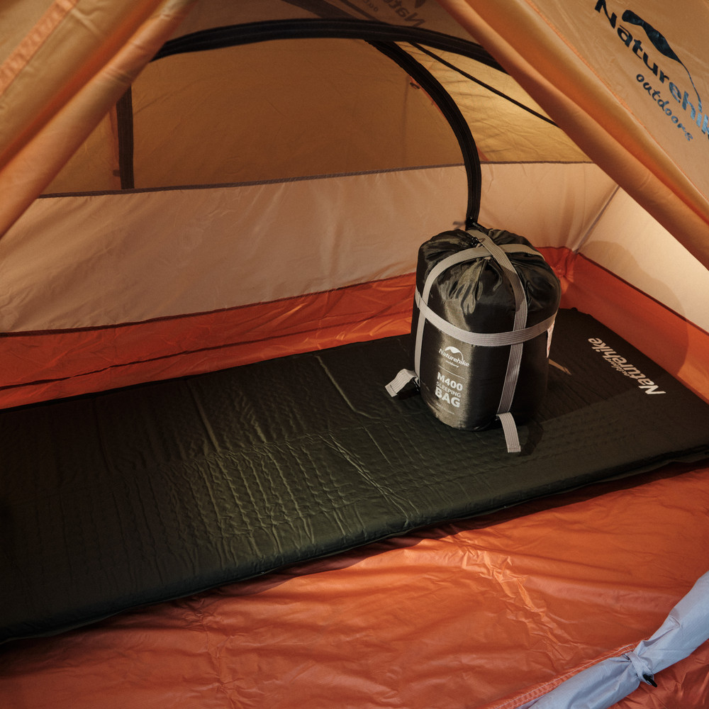 Спальник с капюшоном Naturehike M400 NH20MSD02, (1°C), левый, зеленый фото 10