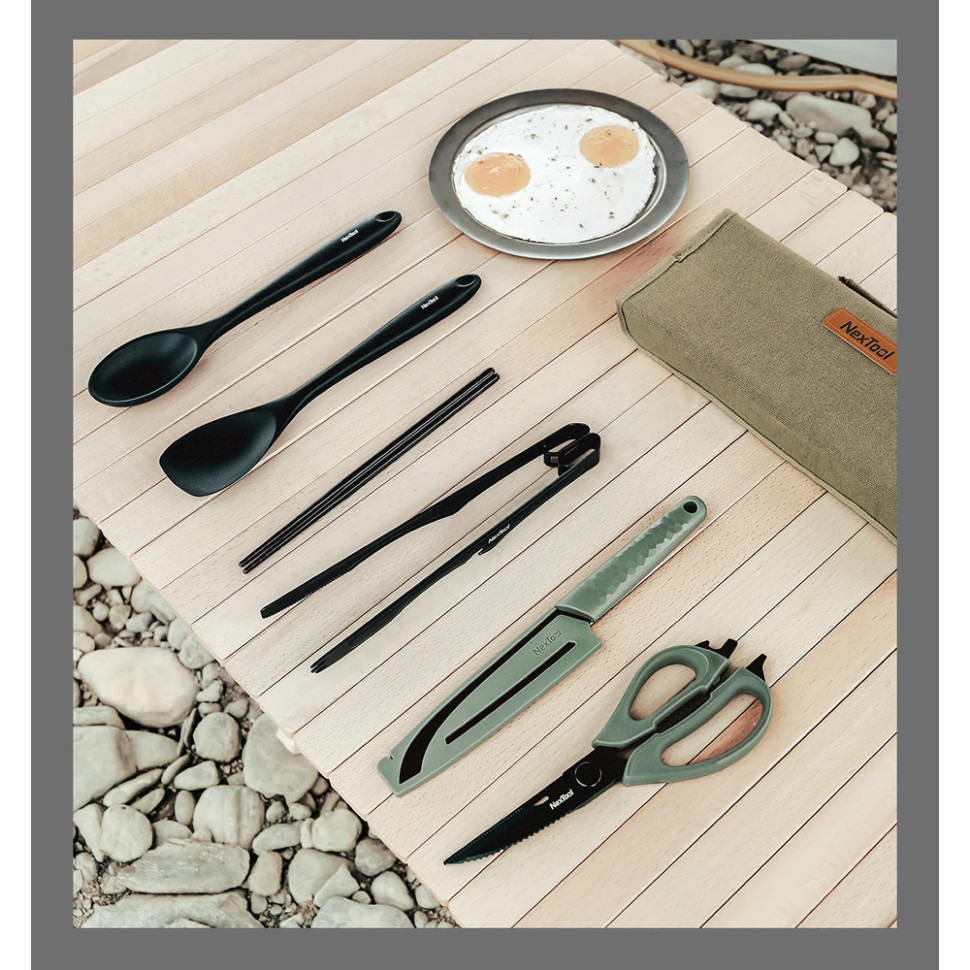 Набор кухонной посуды кемпинговой NexTool Outdoor Cooking set, 6 предметов фото 10