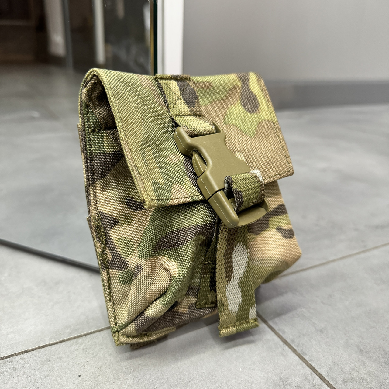 Подсумок под 2 гранаты на Молли, Мультикам, WINTAC, Cordura 1000D, тактический чехол под две гранаты на Молли фото 3