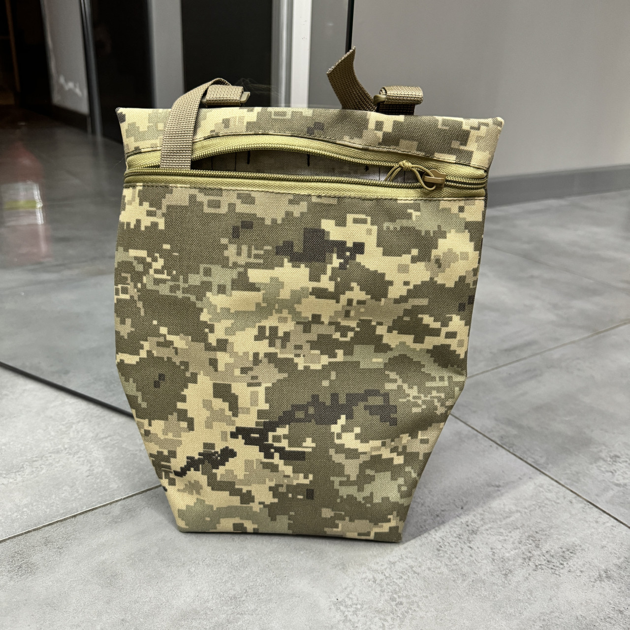 Подсумок передник напашник для плитоноски, размер L, Пиксель, Cordura 1000D, сумка под баллистический пакет фото 9
