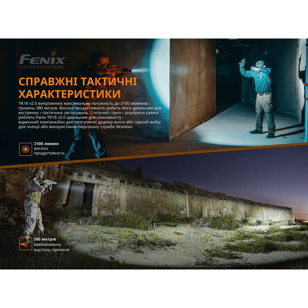 Ліхтар ручний Fenix TK16 V2.0 фото 7