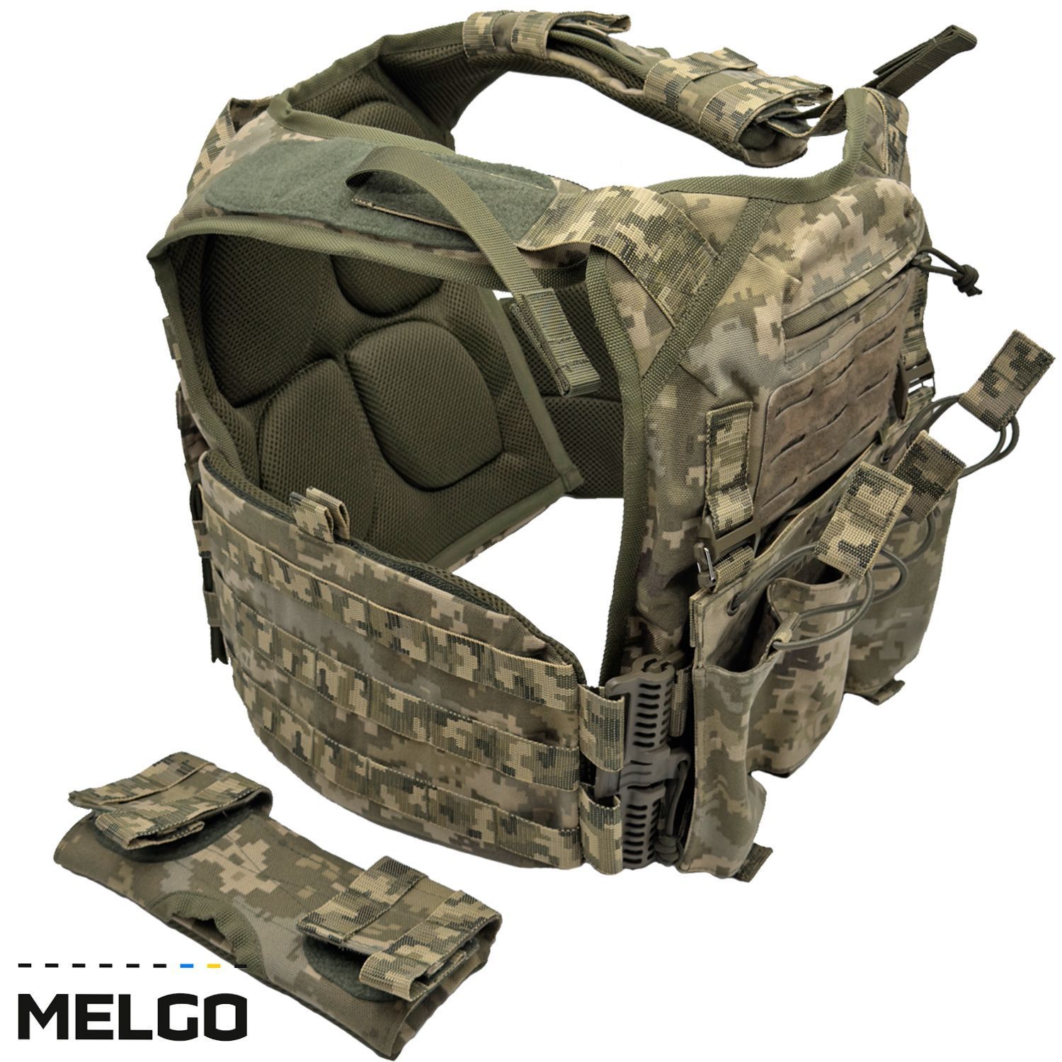 Плитоноска Gen3.PRO з панеллю під магазини Піксель ММ-14 Cordura 1000 D MELGO фото 4
