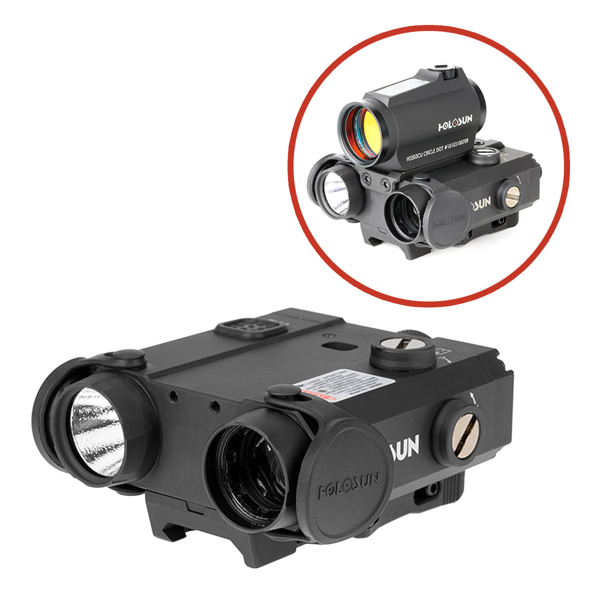 Тактичний блок HOLOSUN LS420-GR (LS420G) Green & IR / White & IR illuminator фото 5