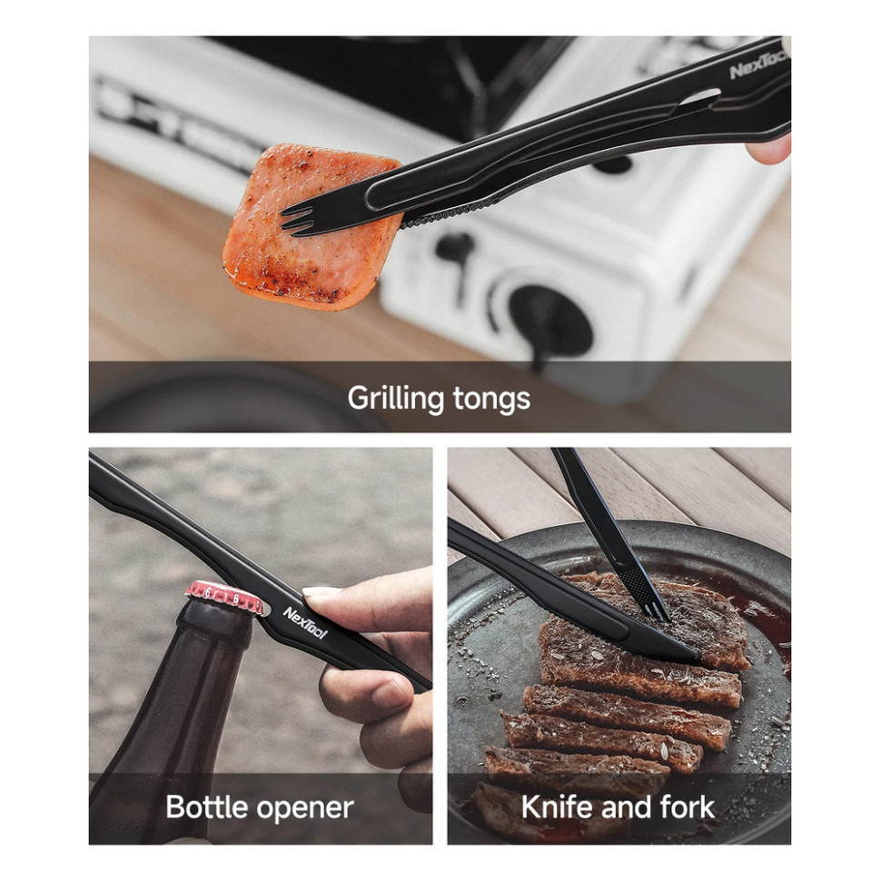 Набор кухонной посуды кемпинговой NexTool Outdoor Cooking set, 6 предметов фото 9