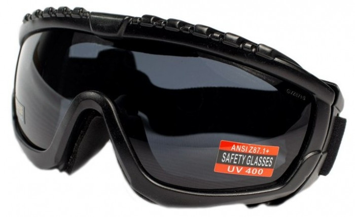 Очки защитные с уплотнителем Global Vision Ballistech-1+RX (gray) Anti-Fog, серые с диоптрической вставкой фото 5