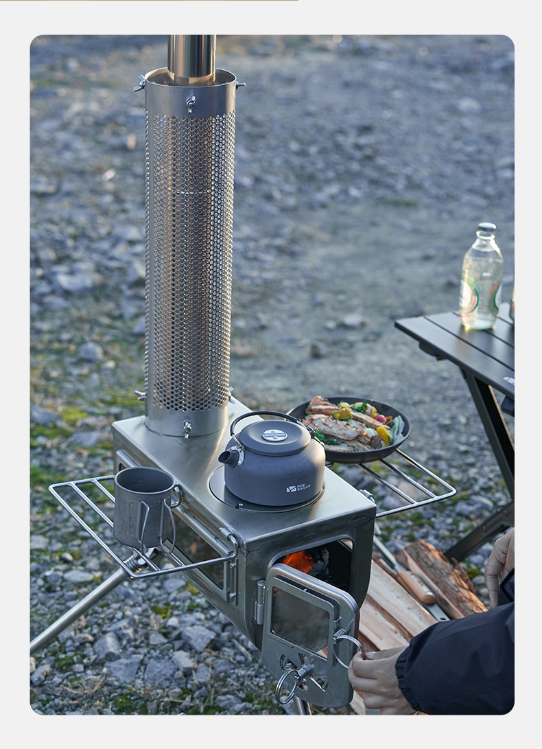 Піч дров'яна Mobi Garden Multifunctional stove NX22688003 grey фото 6