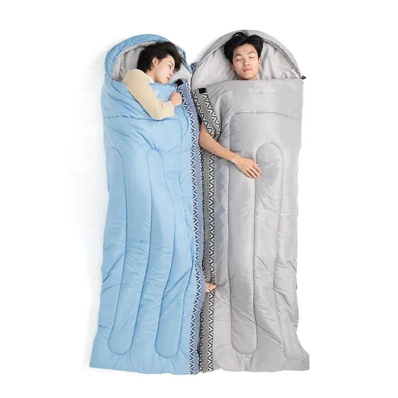 Спальник с капюшоном Naturehike L250 NH21MSD07, (9°C), правый, голубой фото 4