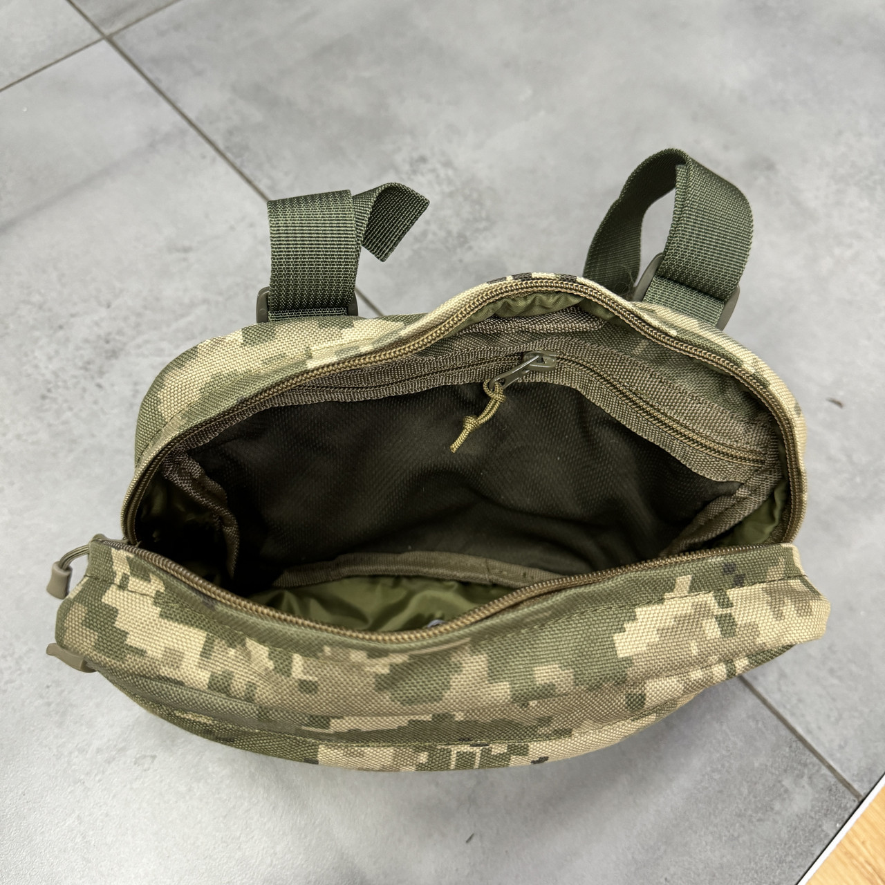 Сумка напашник для бронежилета на Молли, Пиксель, WINTAC,Cordura, тактический подсумок напашник для плитоноски фото 3