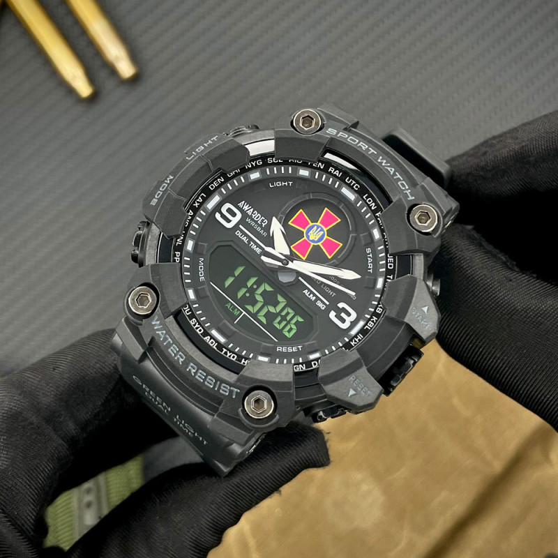 Чоловічий годинник Awarder 001 ЗСУ All Black фото 6