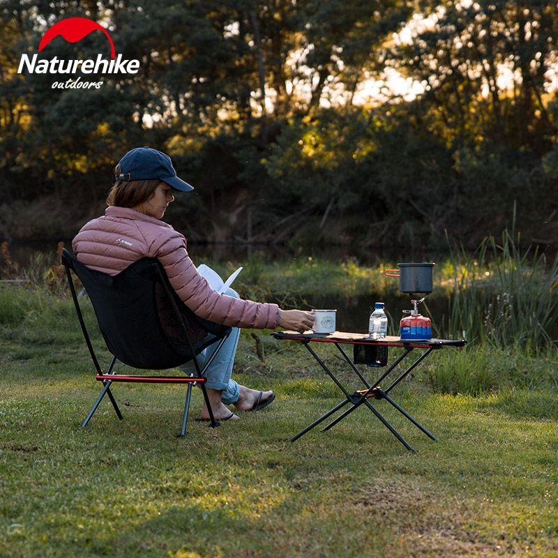 Раскладной стол облегченный Naturehike NH19Z027-Z, сетка/карбон, черный фото 2