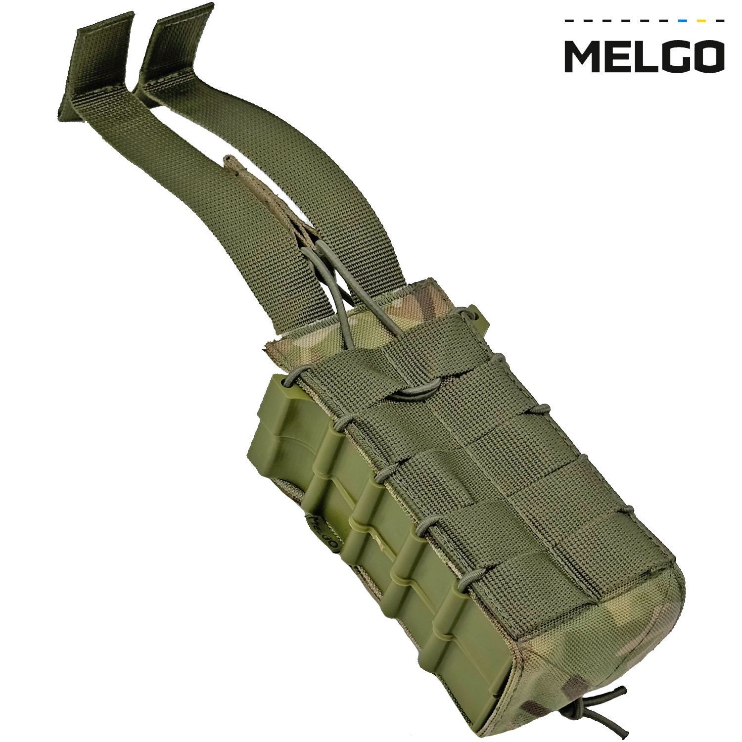 Подсумок на 2 магазины корпусный с фиксаторами Мультикам Cordura 1000 D MELGO фото 3