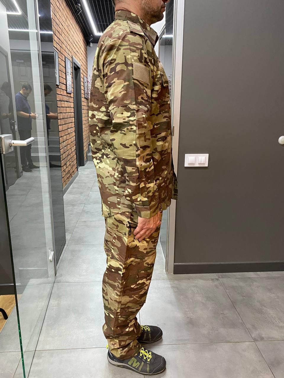 Военная форма (китель и брюки) летняя, Мультикам темная, размер 3XL, летняя тактическая форма для военных фото 4