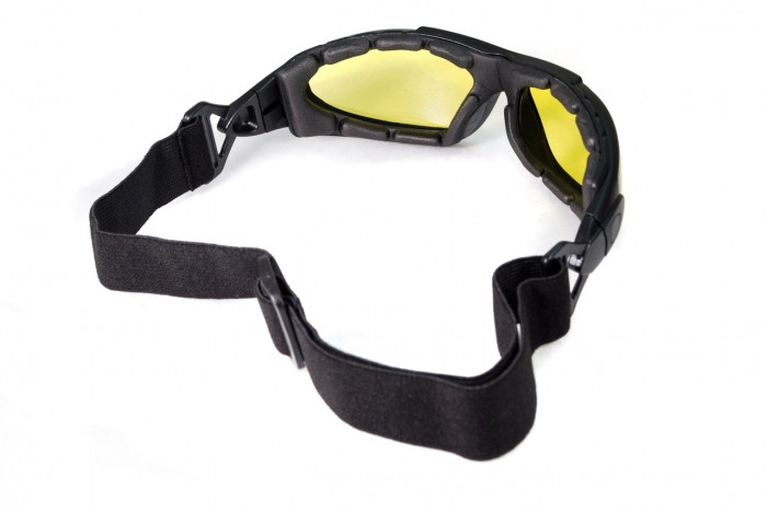 Очки защитные фотохромные Global Vision Shorty Photochromic (yellow) Anti-Fog, желтые фотохромные фото 4