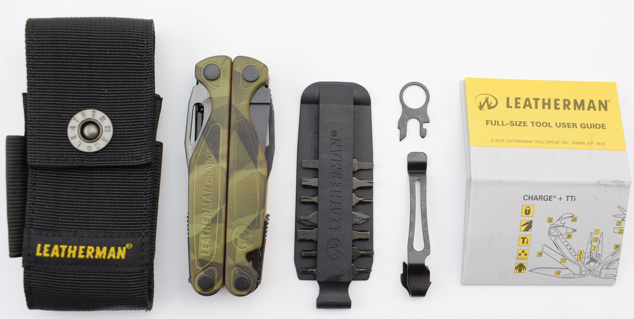 Мульти інструмент LEATHERMAN CHARGE PLUS CAMO FOREST, синтетичний чохол, карт. коробка фото 7