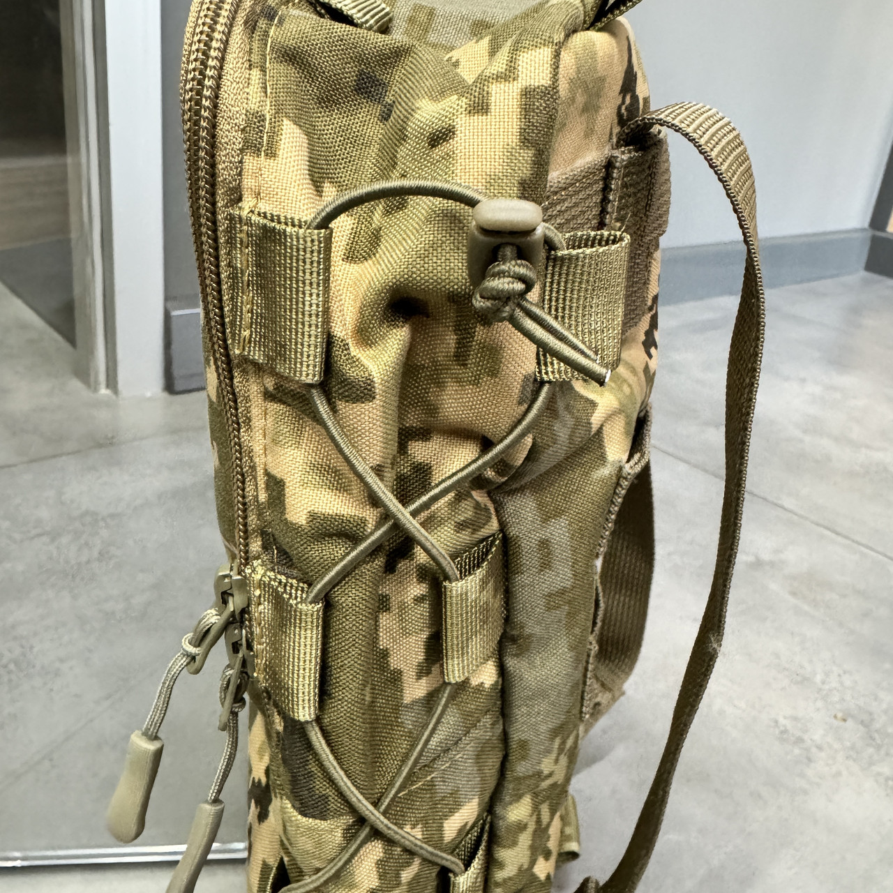 Подсумок-рюкзак сухарный на плитоноску с Молли, Пиксель, Cordura, сумка сухарная тактическая, сумка сухарка фото 2