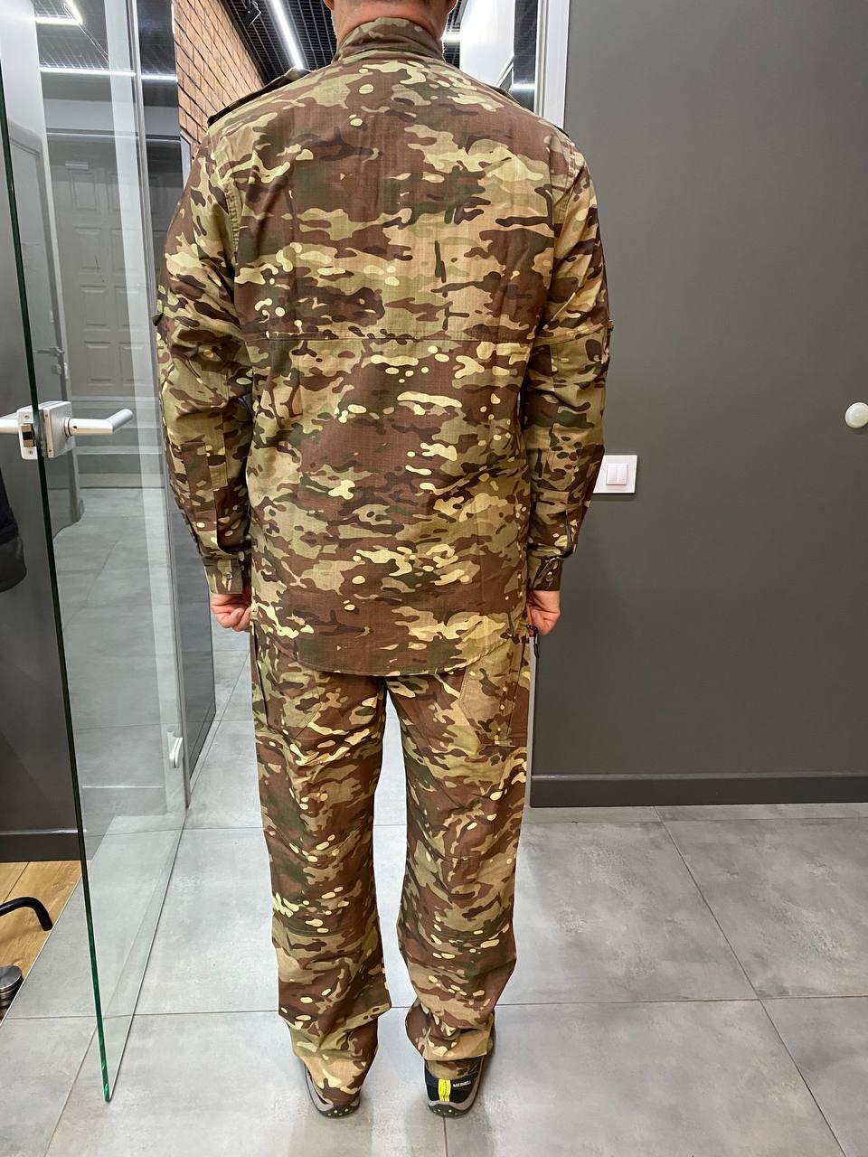Военная форма (китель и брюки) летняя, Мультикам темная, размер 3XL, летняя тактическая форма для военных фото 5
