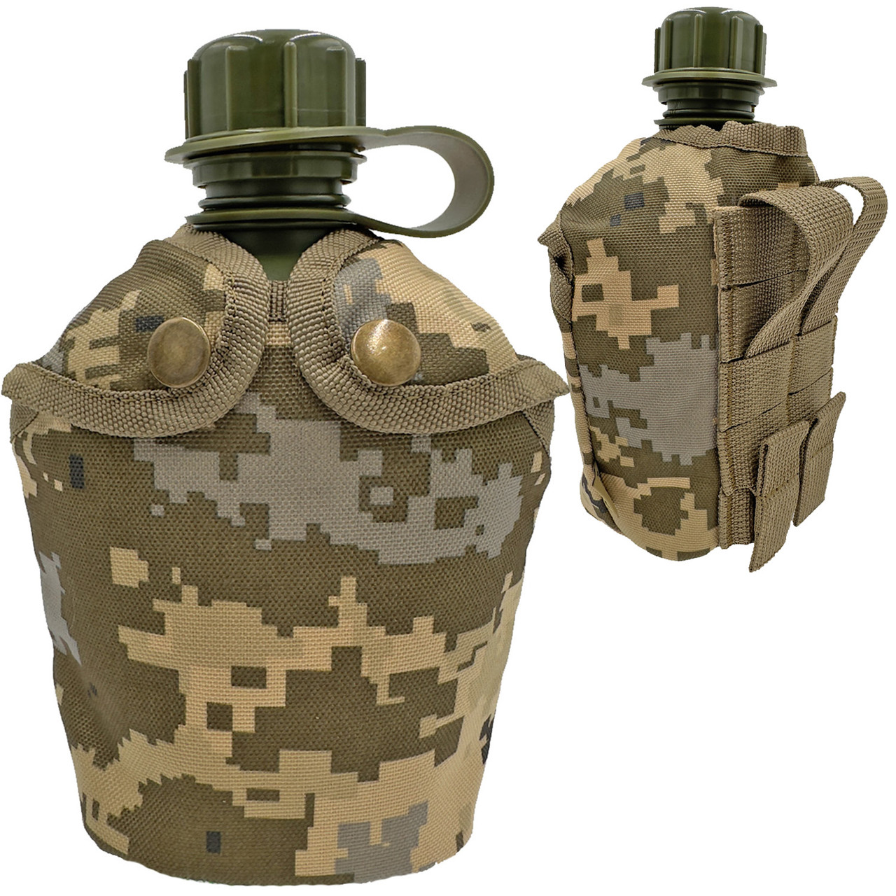 Чехол для фляги 1л Molle (Пиксель, Мультикам, Олива, Койот) MELGO фото 6