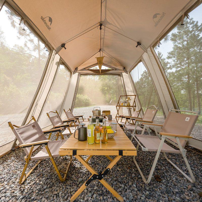 Палатка Naturehike Village CNH23ZP12003, коричневая фото 4