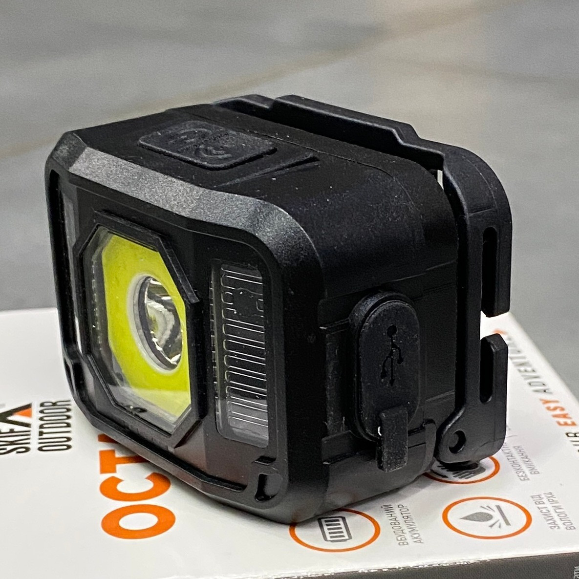 Фонарь налобный Skif Outdoor Octagone, аккумулятор 1200 mAh, свечение до 7 часов фото 6
