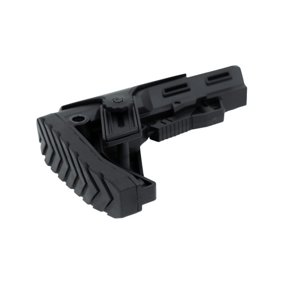 Полегшений телескопічний приклад з підщічником ALPHA-CP Key-Arma для AR/AK Mill spec Polymer фото 2