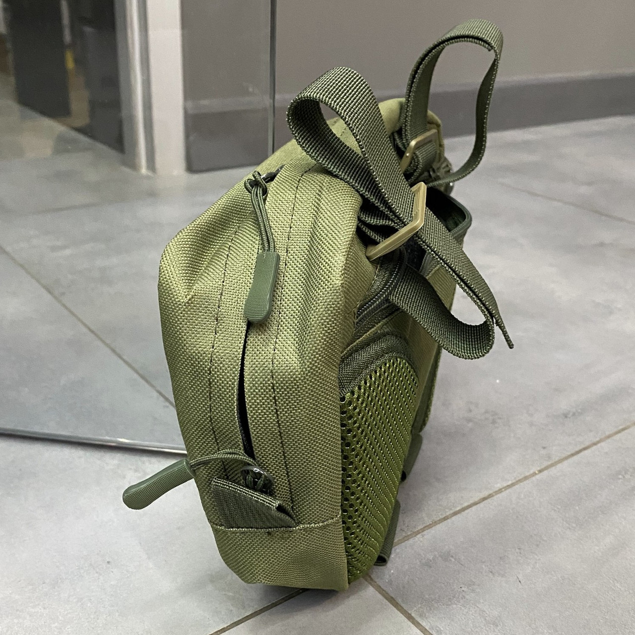 Сумка напашник для бронежилета на Молли, напашник Олива, WINTAC, Cordura 1000D, напашник для плитоноски фото 3