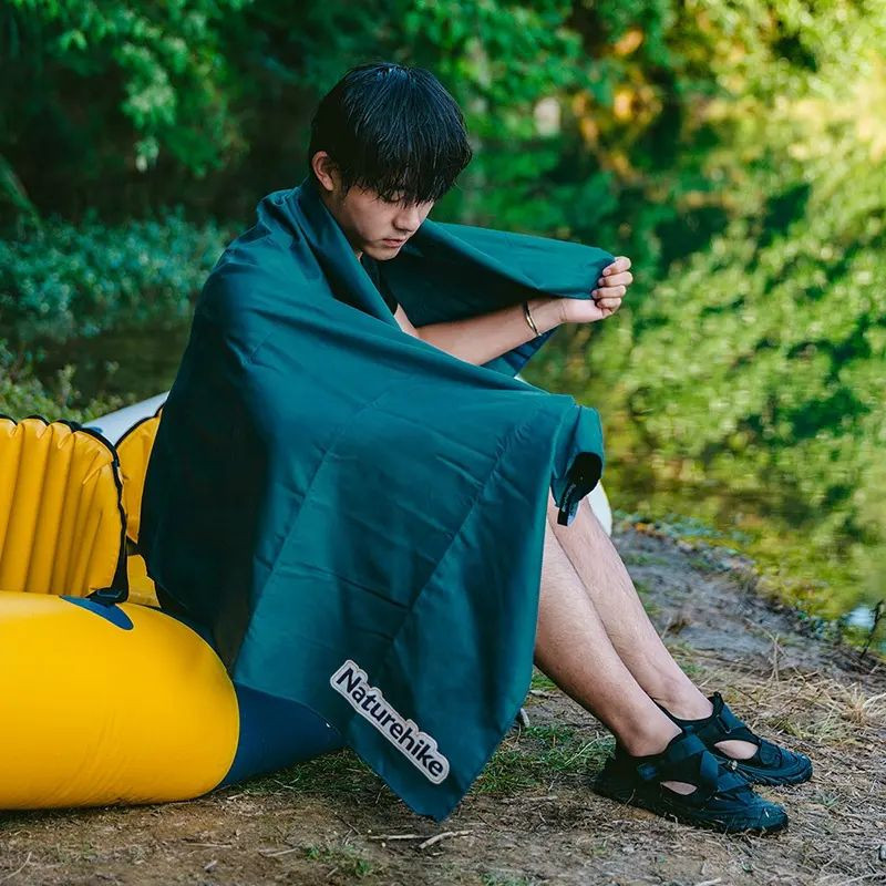 Рушник швидковисихаючий Naturehike CNK2300SS010, 90*38, темно-зелений фото 2