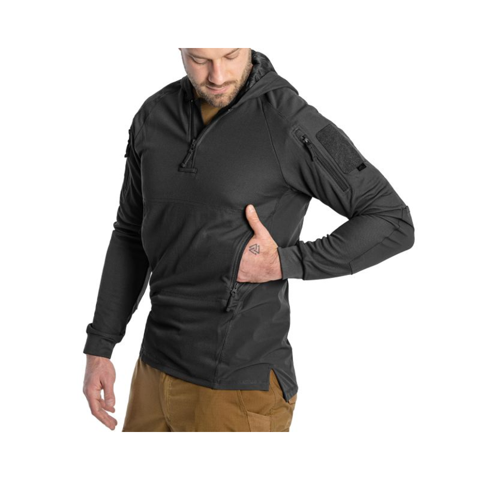 Кофта тактична Helikon-Tex RANGE HOODIE - TopCool, чорний, розмір S фото 5
