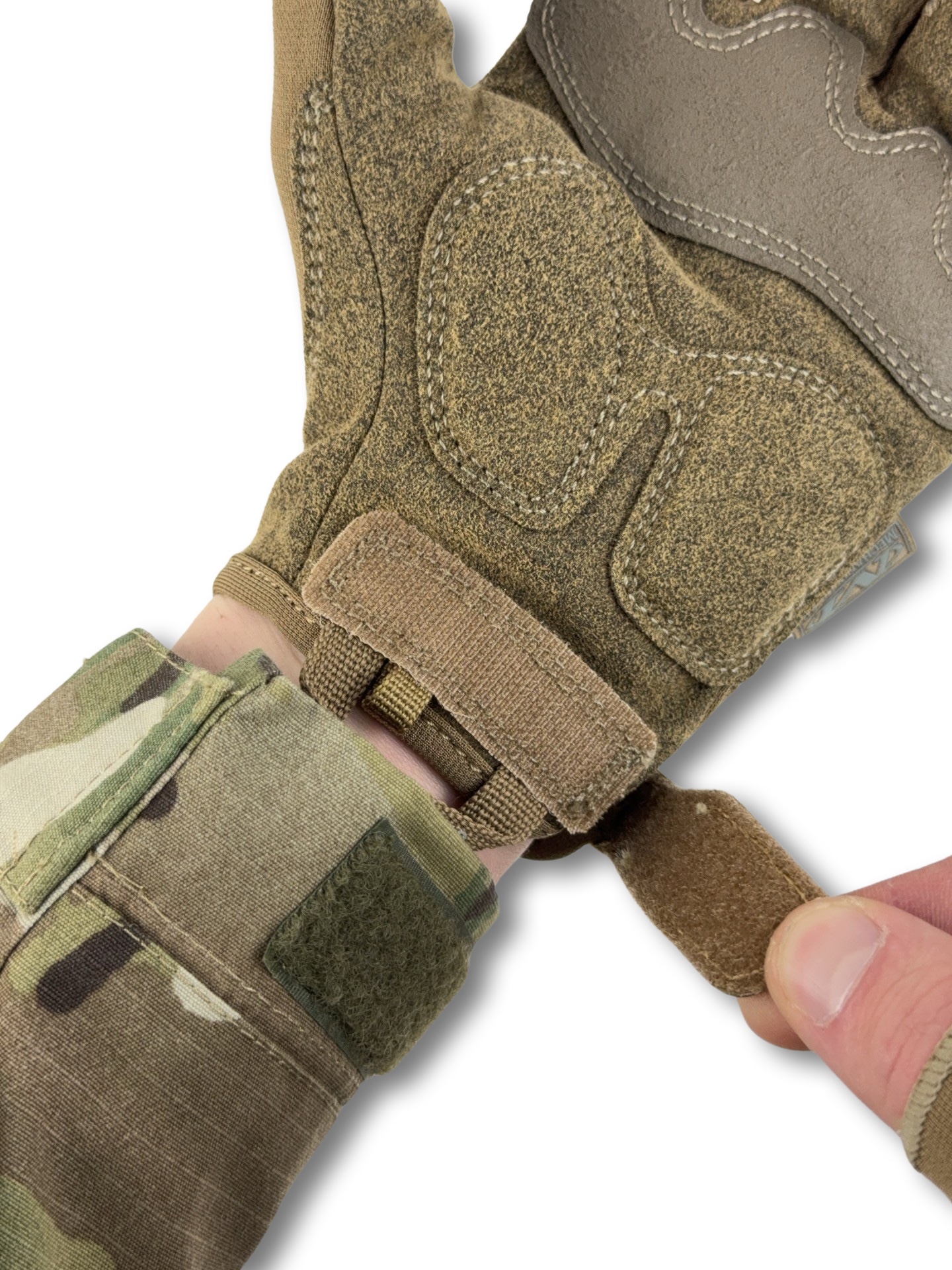Тактичні безпалі рукавички MECHANIX M-PACT® Fingerless Койот Розмір M фото 6