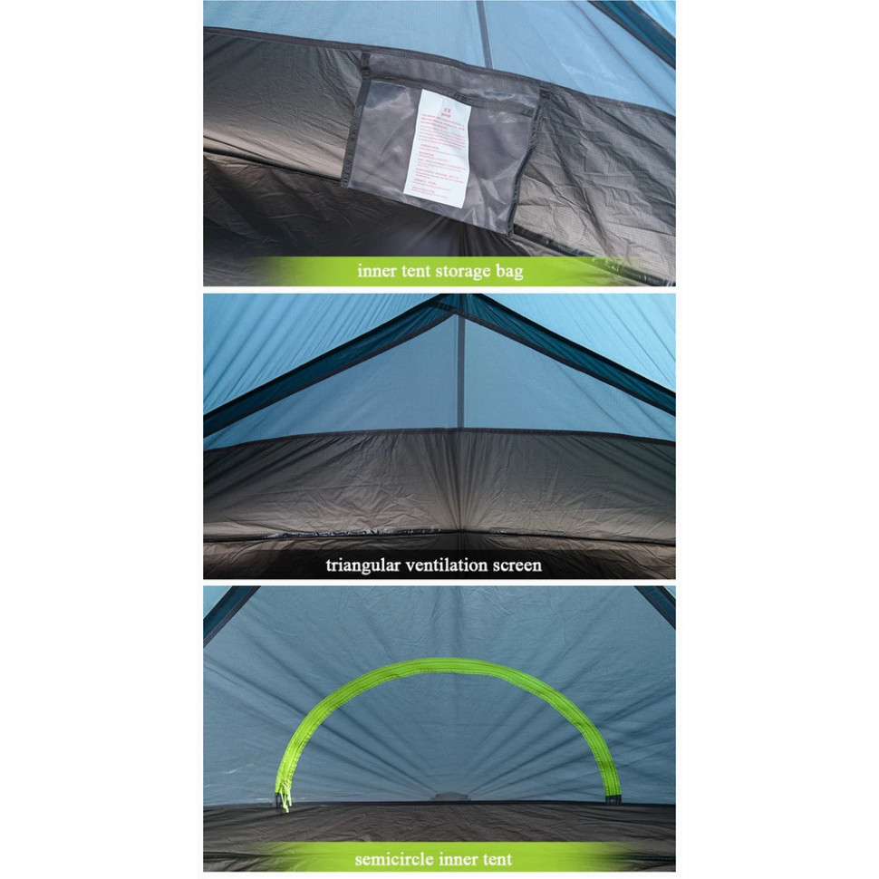 Намет двомісний Naturehike Tagar NH17T180-J, темний блакитний фото 5