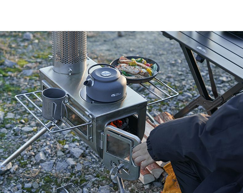 Піч дров'яна Mobi Garden Multifunctional stove NX22688003 grey фото 9