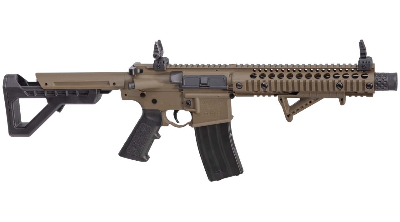 Автоматическая винтовка пневматическая CROSMAN DPMS SBR Full Auto FDE 4.5 мм фото 2